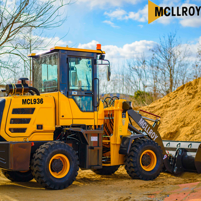 1670-20 Tire Mini Articulated Wheel Loader, 5300kg Operating Weight Front End Shovel Wheel Loader