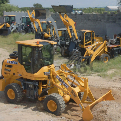 Mini 1.5 Ton Wheel Loader Mechanical Joystick EU Stage II