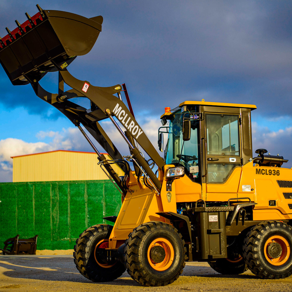 1670-20 Tire Mini Articulated Wheel Loader, 5300kg Operating Weight Front End Shovel Wheel Loader