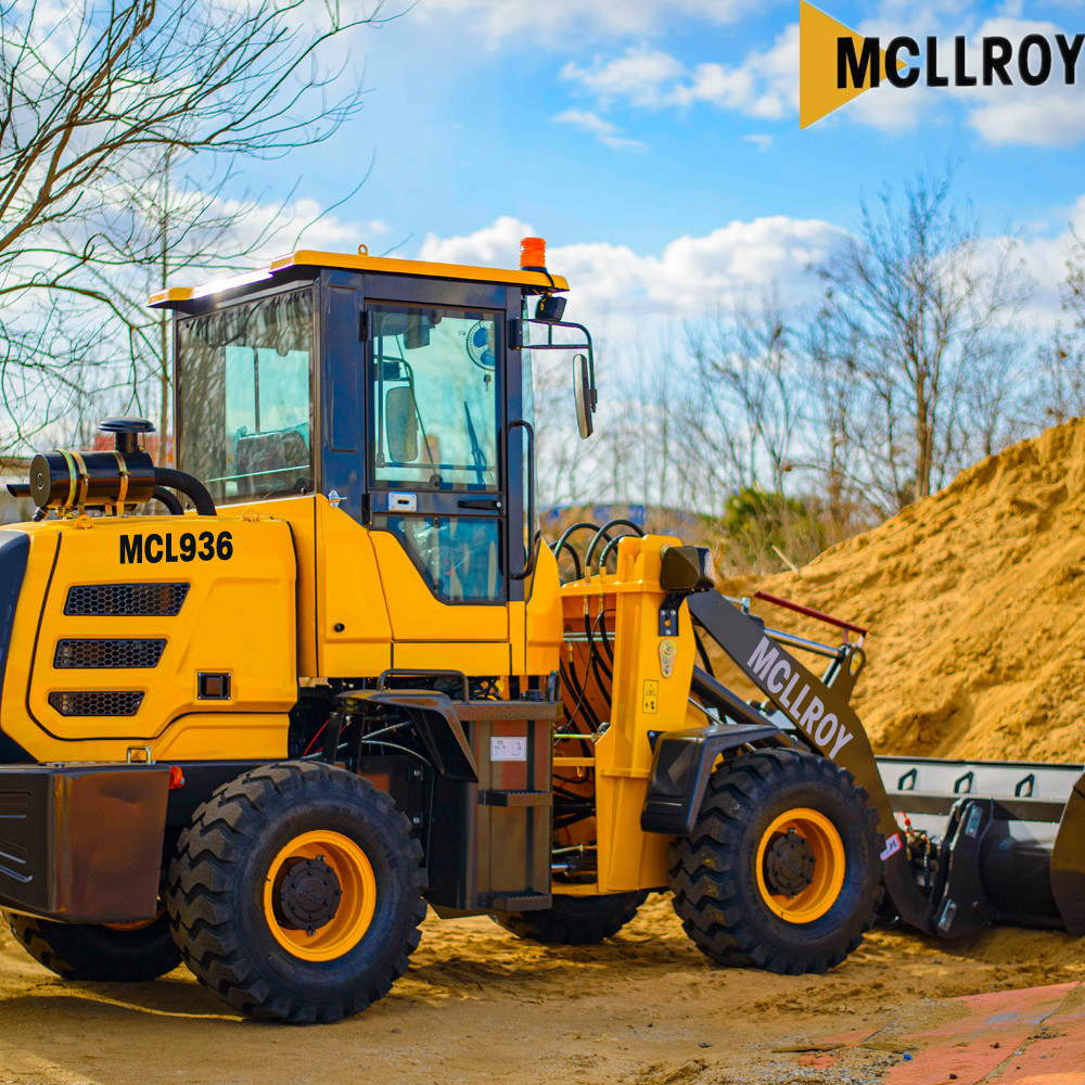 1670-20 Tire Mini Articulated Wheel Loader, 5300kg Operating Weight Front End Shovel Wheel Loader
