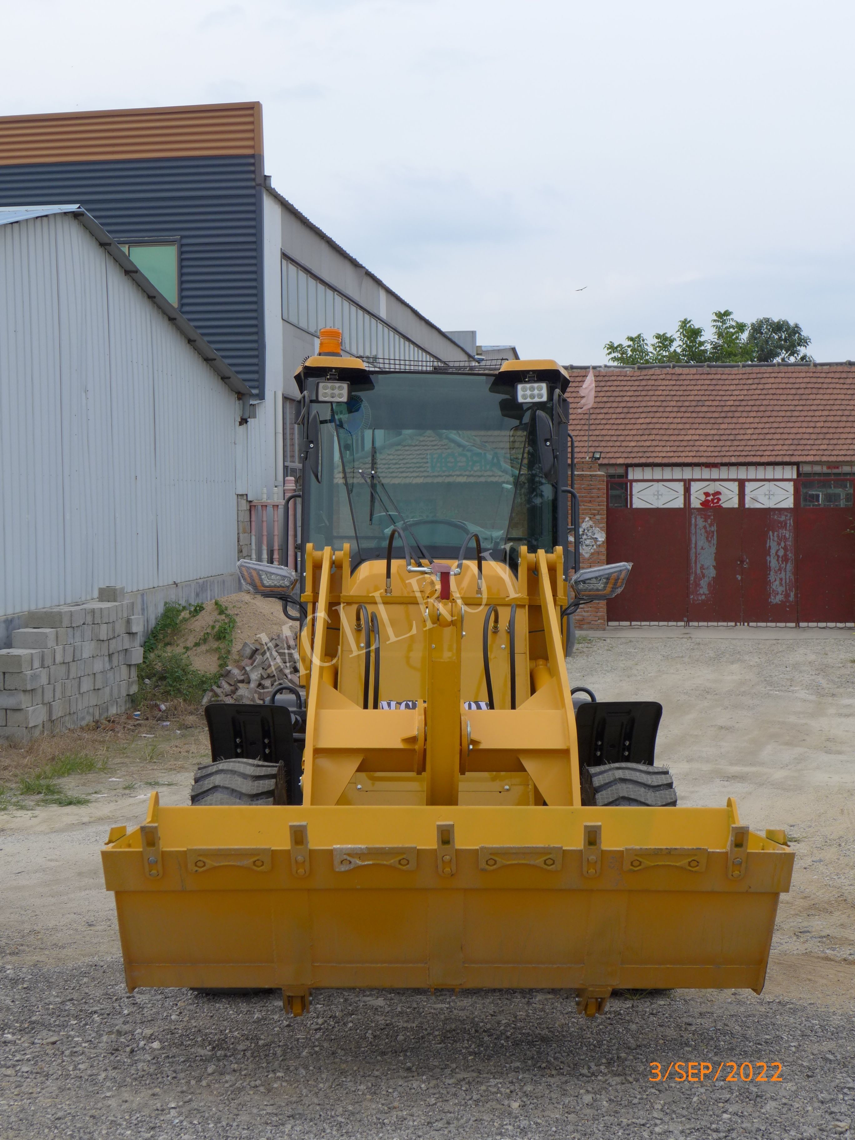 Front End  Wheel Loader Machine 1800 Kg Operating Load