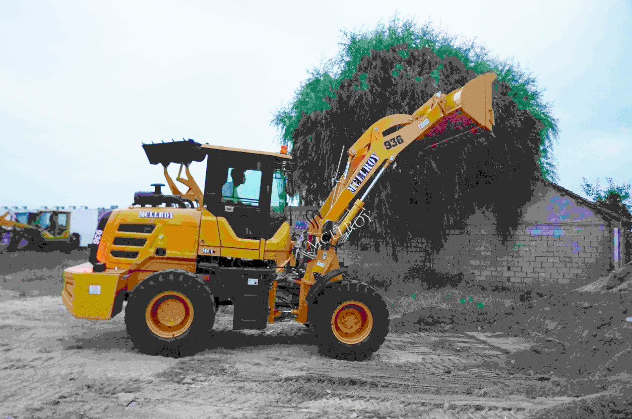 front loading shovel Small Wheel Loaders 2500 kg Work load