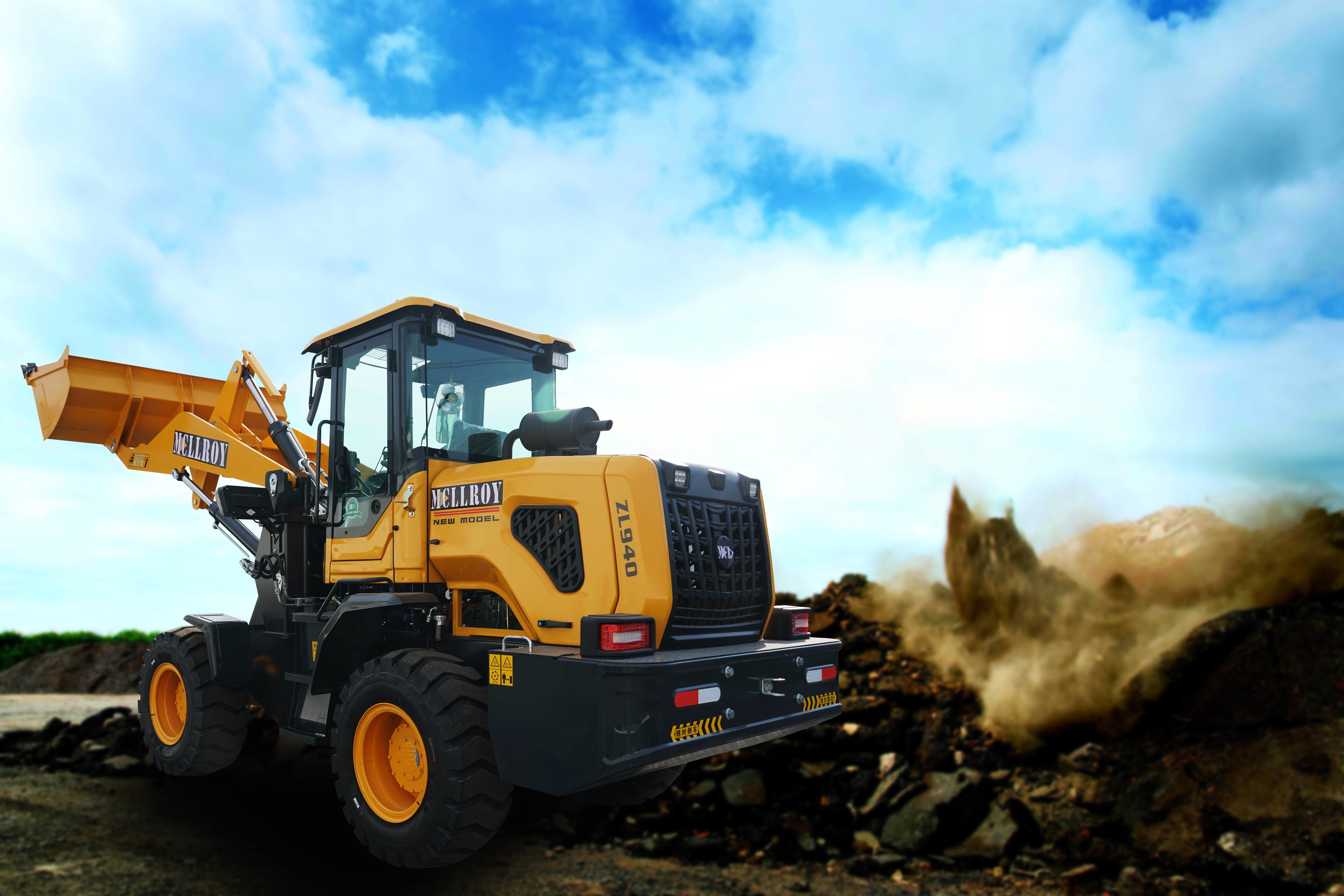 5500kg Operating Compact Wheel Loaders With Changfa 4102 Engine