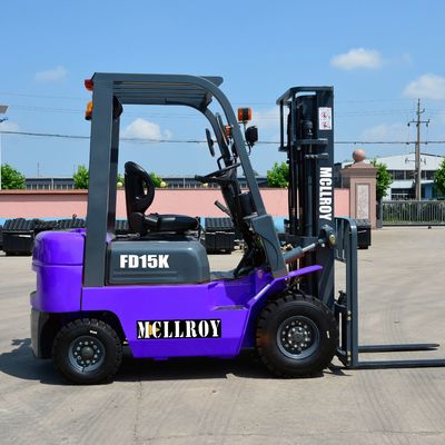 12° Máy nâng tăng độ nghiêng Mast Diesel FD15 Lốp trước 6.50-10-10PR
