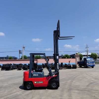1500kg Capacity Loading Diesel Powered Forklift FD15 Độ cao bảo vệ trên đầu 2040mm
